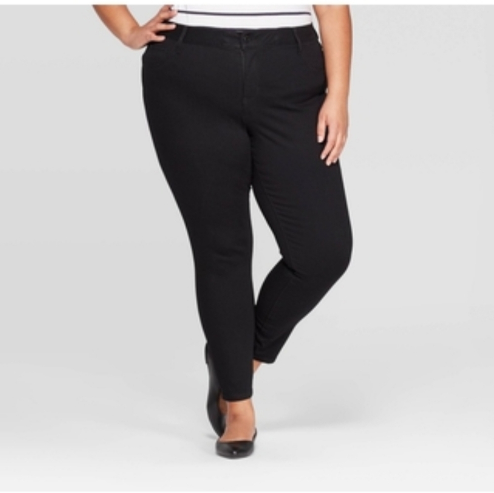 Ava & Viv Zipper Button Work Leggings
